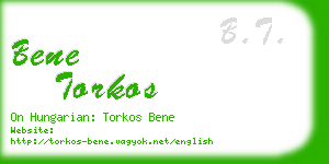 bene torkos business card